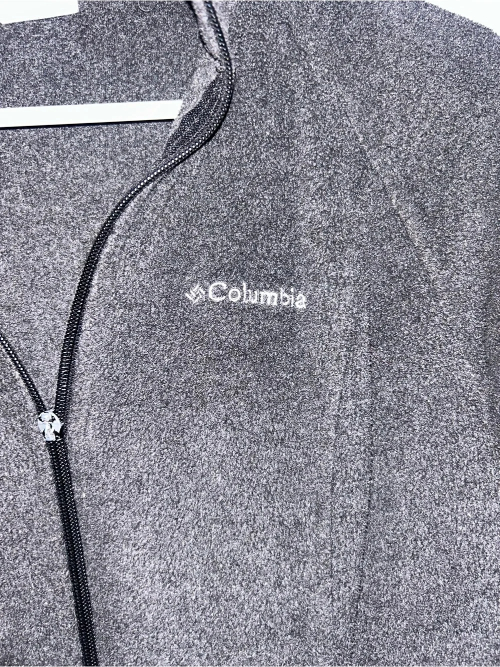 Columbia Men's Charcoal Gray Full-Zip Fleece Jacket
